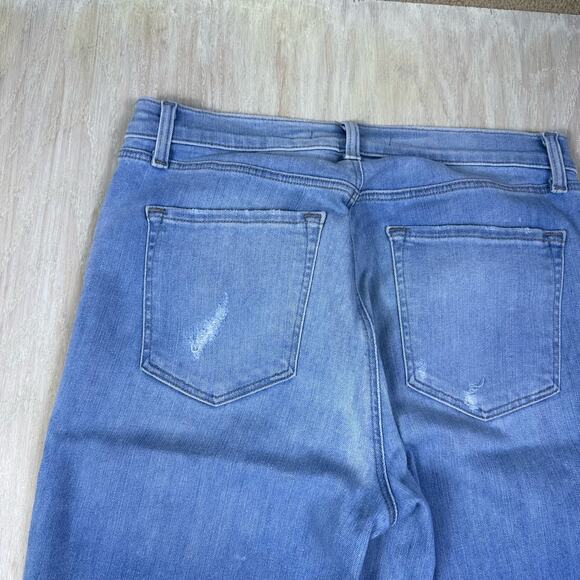 J Brand Maria Superstar Destr High Rise Distressed Skinny Leg Denim Jeans 29 - Picture 9 of 16